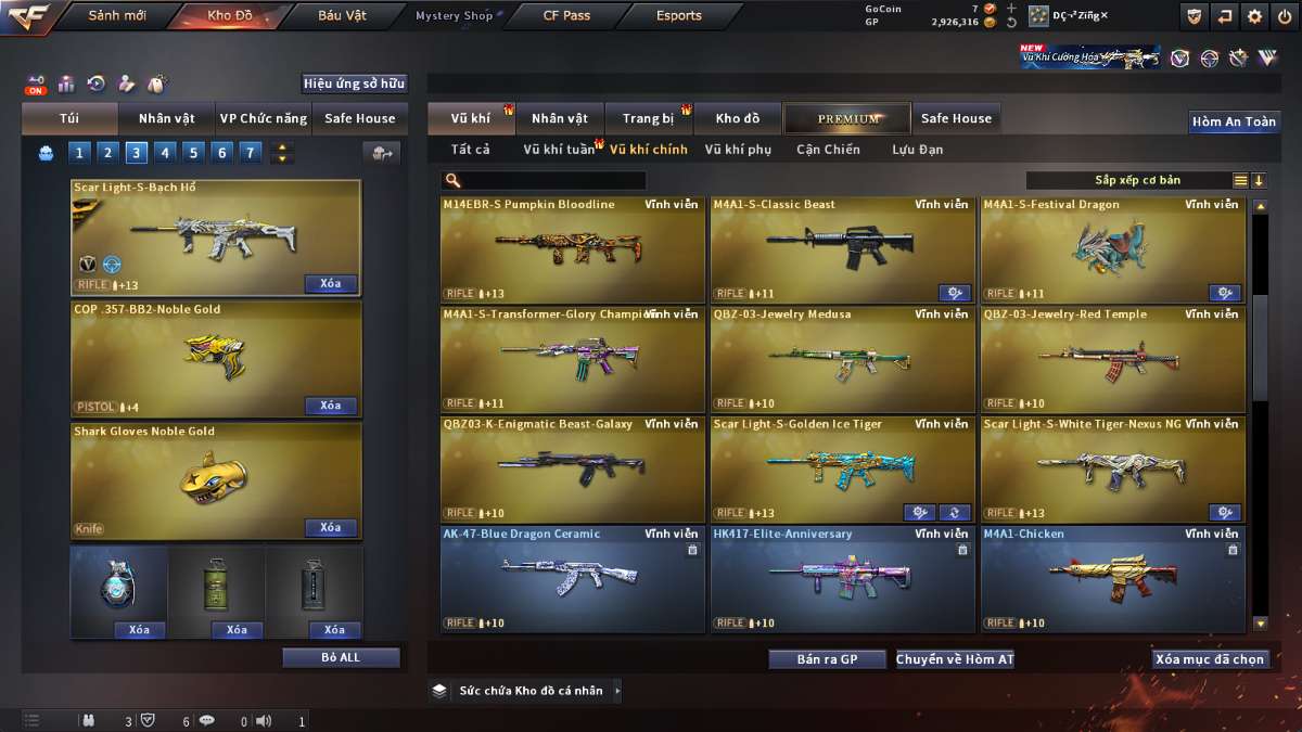 shop acc cf uy tin gia re